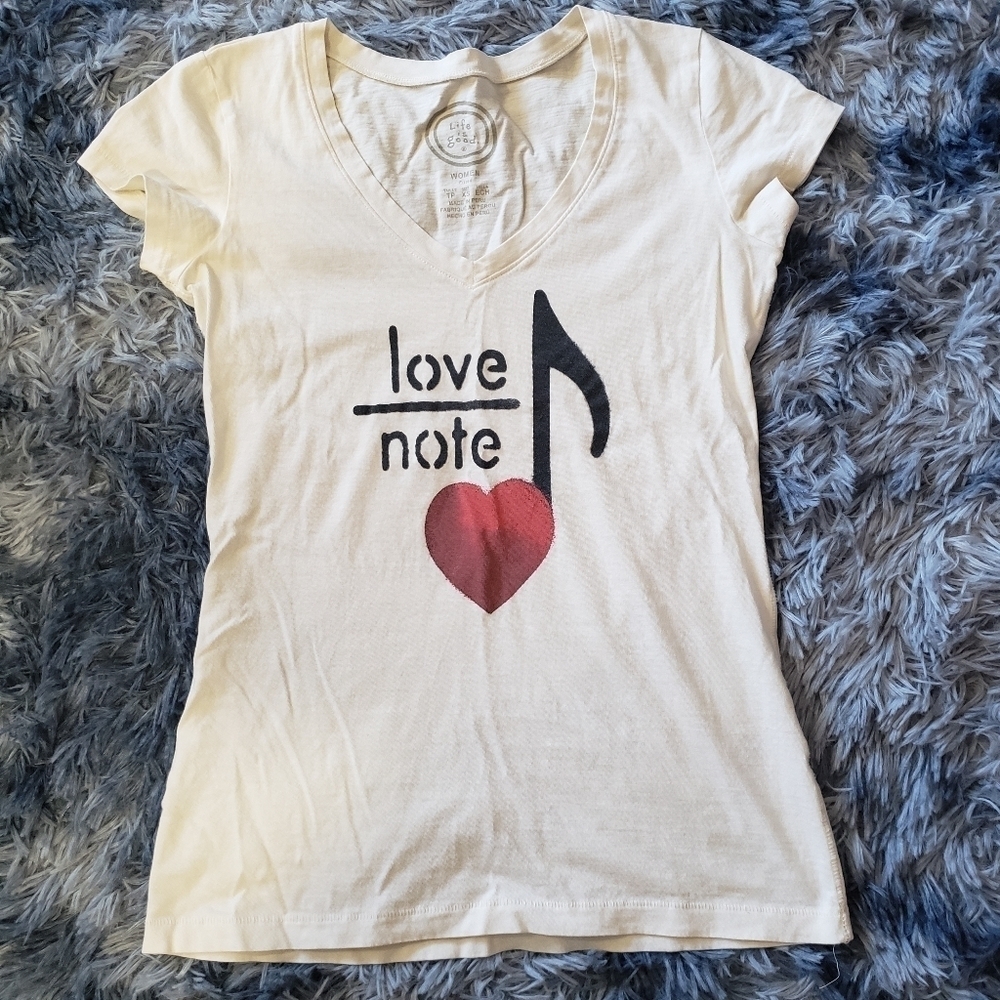 Life Is Good Love Note Tee